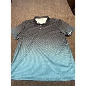 Hardaddy Golf Shirt XL Blue And Black Gradient